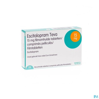 Escitalopram 15mg Teva Filmomh Tabl 28 X 15mg