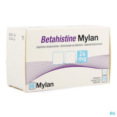 Betahistine Viatris 24mg Tabl 100