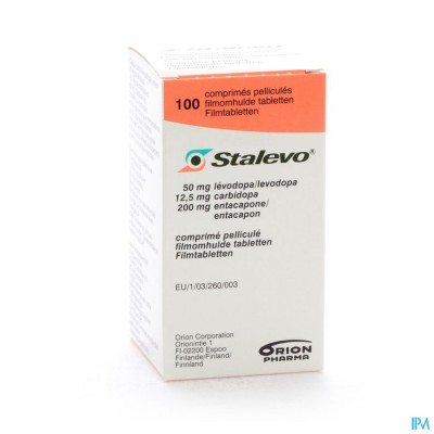 Stalevo 50mg/12,5mg/200mg Filmomh Tabl 100 Fles