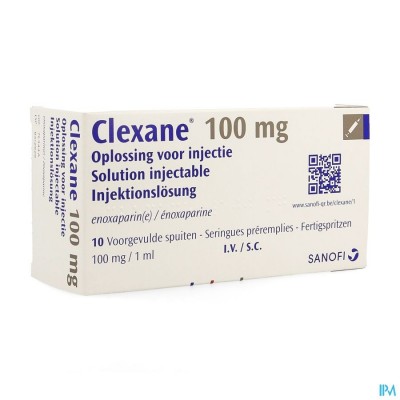 Clexane Spuit Inj 10 X100 mg/1,0ml