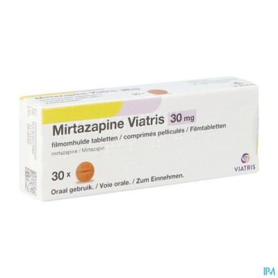 Mirtazapine Viatris 30mg Tabl 30