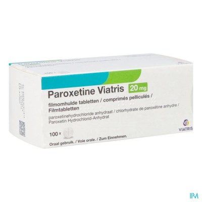 Paroxetine Viatris 20mg Tabl 100 Blister