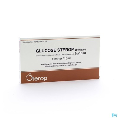 Glucose 20 % Sterop 2g/10ml 10