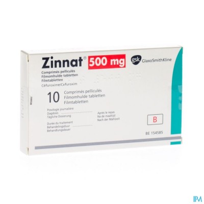 Zinnat 500 Comp 10x500mg