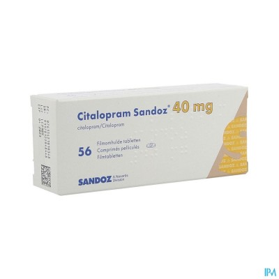 Citalopram Sandoz Comp 56 X 40mg