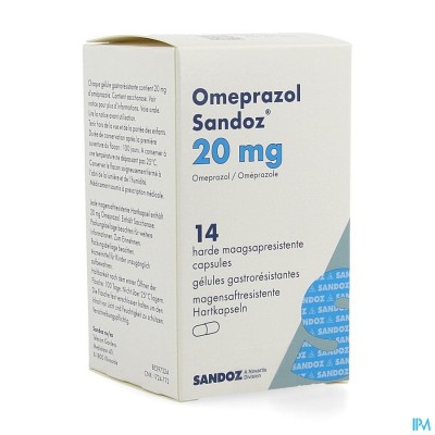 Omeprazol Sandoz Caps Enter 14 X 20mg