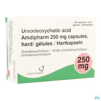 Ursodeoxycholic Acid 250mg Caps Hard 100