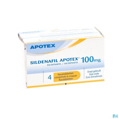 Sildenafil 100mg Ab Kauwtabl 4x100mg