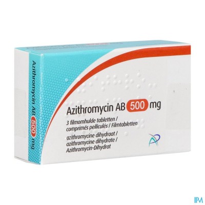 Azithromycin Ab 500mg Filmomh Tabl 3 X 500mg