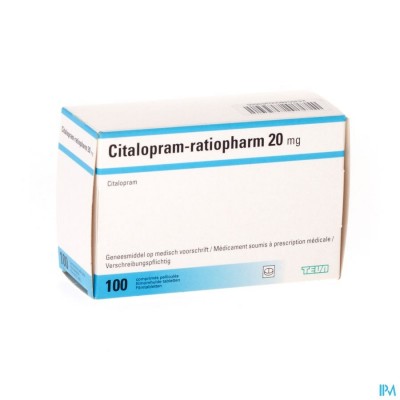 Citalopram Ratiopharm Comp 100 X 20mg