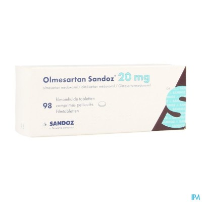 Olmesartan Sandoz 20mg Comp 98 X 20mg