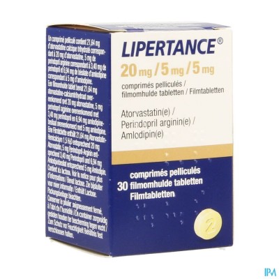 Lipertance 20mg/ 5mg/ 5mg Filmomh Tabl 30