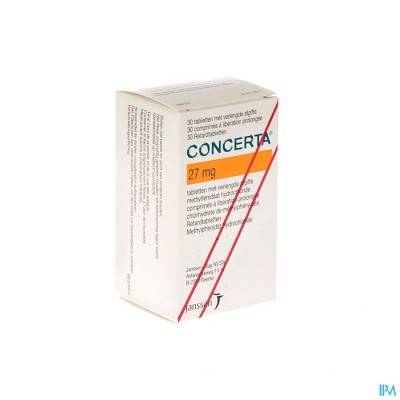 Concerta Tabl 30 X 27mg