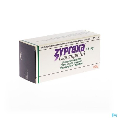 Zyprexa Comp Enrobe - Omhulde Comp 56 X 7,5mg