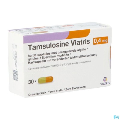 Tamsulosine Viatris 0,4mg Caps 30