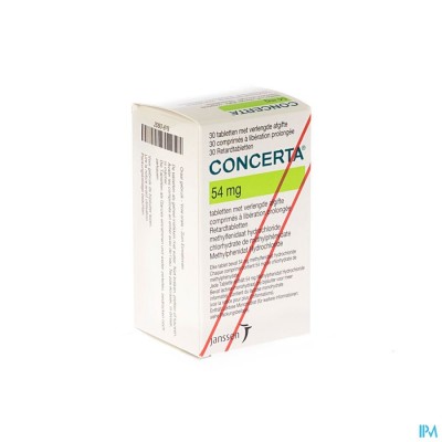 Concerta Tabl 30 X 54mg