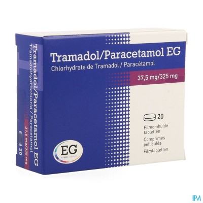 Tramadol Paracetamol EG 37,5Mg/325Mg Filmom Tabl20