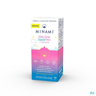 MINAMI EPA+DHA LIQUID MINI + VIT D3 FL 100ML