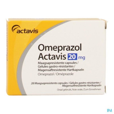 OMEPRAZOL 20MG ACTAVIS MAAGSAPRES CAPS BL 28X20MG