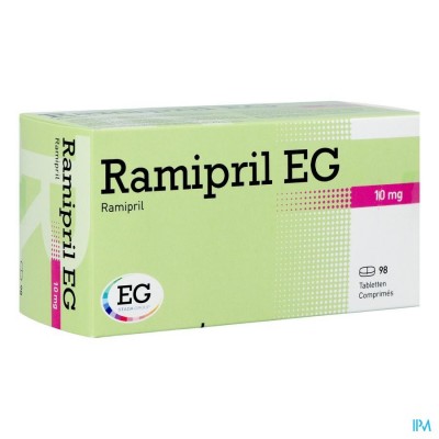 Ramipril Eg 10mg Impexeco Comp 98 X 10mg Pip