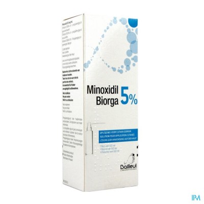 Minoxidil Biorga 5% Opl Cutaan Koffer Fl 1x60ml