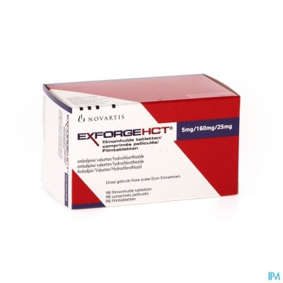 Exforge Hct 5mg/160mg/25mg Comp Omhulde 98