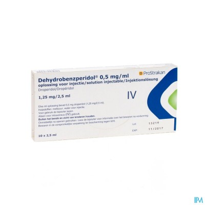 Dehydrobenzperidol 10 Amp 1,25mg/2,5ml