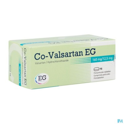 CO VALSARTAN EG 160MG/12,5 MG COMP 98