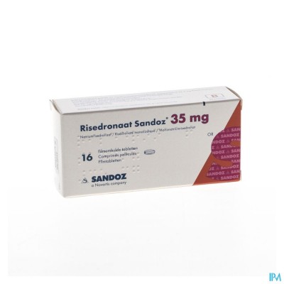 Risedronaat Sandoz 35mg Filmomh Tabl 16 X 35mg