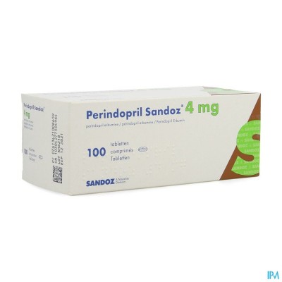 Perindopril Sandoz 4mg Sandoz Comp 100 X 4mg