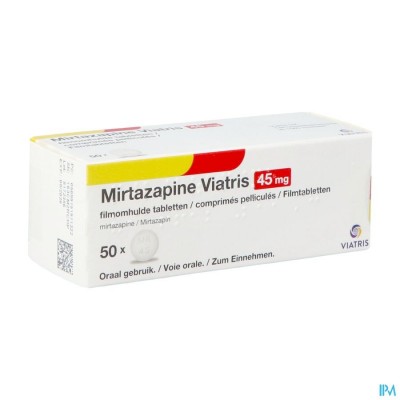 Mirtazapine Viatris 45mg Tabl 50