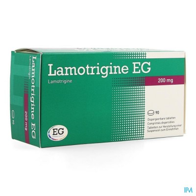 Lamotrigine EG 200Mg Tabl Disp 90X200Mg