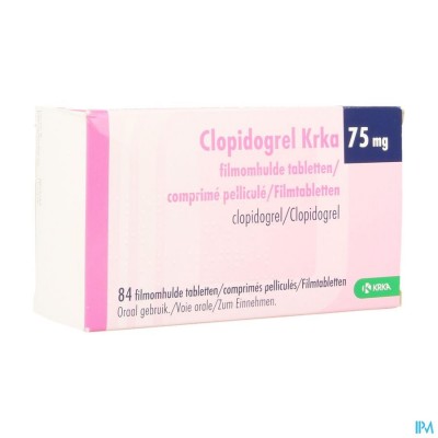 Clopidogrel Krka 75mg Filmomh Tabl 84 X 75mg