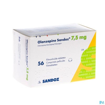 Olanzapine 7,5mg Sandoz Filmom Tabl 56