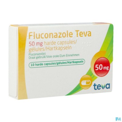 Fluconazole Teva Caps 10 X 50mg