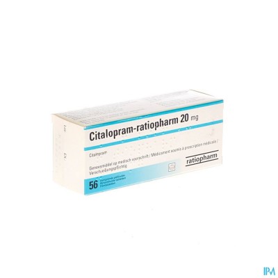 Citalopram Ratiopharm Comp 56 X 20mg