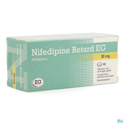 Nifedipine Retard EG 30Mg Tabl Verleng Afgifte 98
