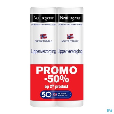 Neutrogena N/f Lipstick Duo 2x4,8g 2e -50%