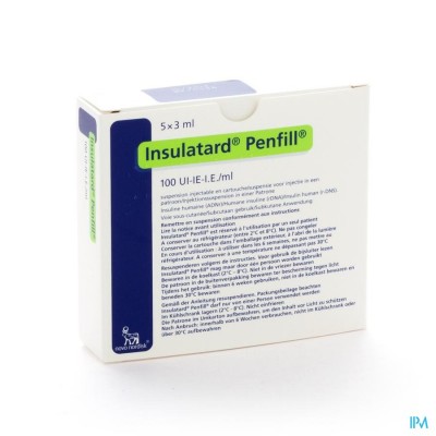 Insulatard Penfill 100 Iu/ml 5 X 3,0ml