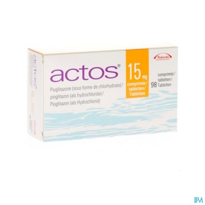 Actos 15mg Comp 98 X 15mg