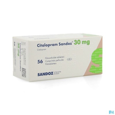 Citalopram Sandoz Comp 56 X 30mg