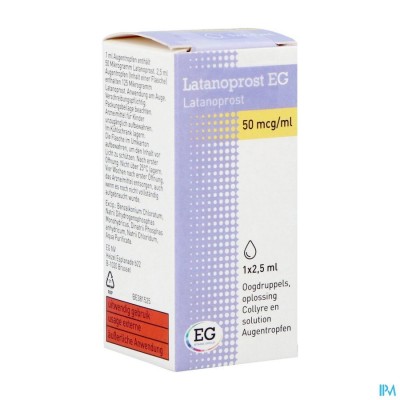 Latanoprost EG 50 Mcg Oogdruppels Opl 1 Flx2,5Ml