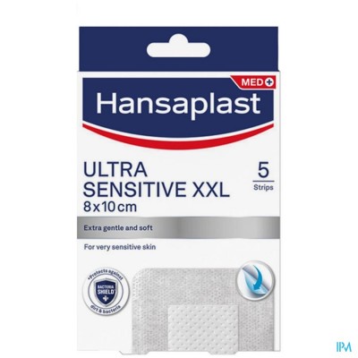 Hansaplast Pleisters Ultra Sensitive Xxl 8x10cm 5