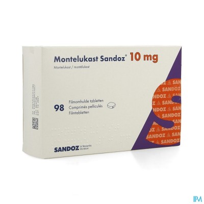 Montelukast Sandoz 10mg Filmomh Tabl 98 X 10mg