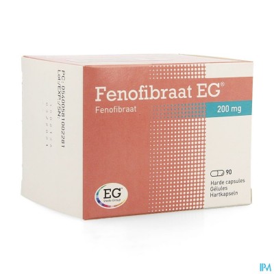 Fenofibrate EG 200 Mg Caps 90 X 200 Mg