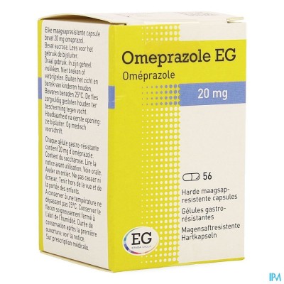 Omeprazole EG 20Mg Caps Maagsapresist Pot  56X20Mg