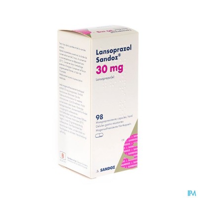 Lansoprazol Sandoz 30mg Caps 98 X 30mg