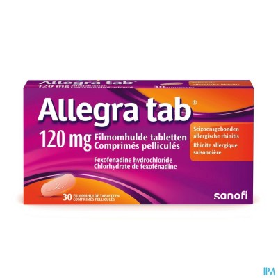 Allegra Tab 120mg Filmomh Tabl 30x120mg