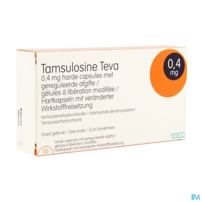 Tamsulosine Teva 0,4mg Gereg.afgifte Caps 30 Pip