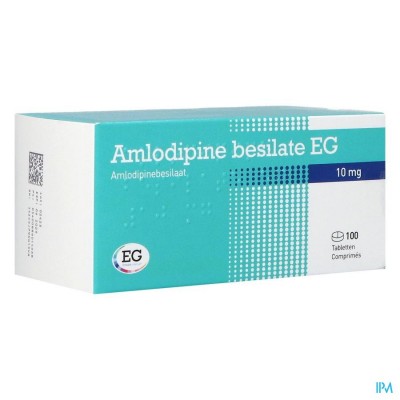 Amlodipine Besilaat Eg 10mg Pipharma Comp 100x10mg